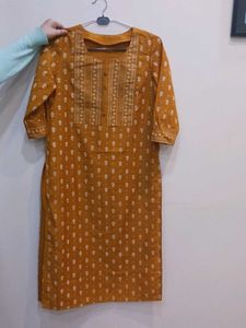 Mustard Brand New Kurta