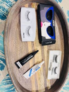 False Eye Lashes With Glue