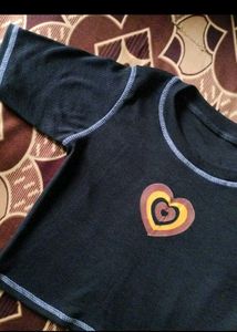 Heart Print Top