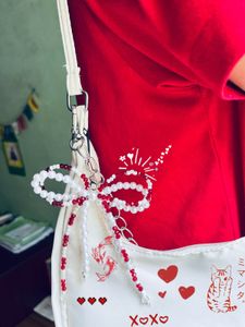 Bow Bead Bag Charm