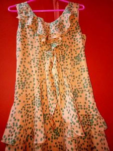 Ruffled Sleeveless Dress