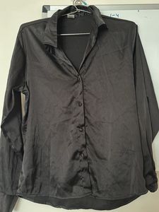 Black Satin Shirt!