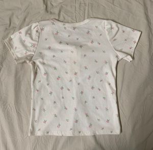 Floral Print Crop Top