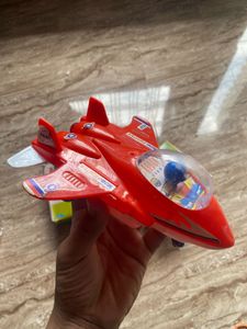 Vintage Red Mini Fighter Toy Plane