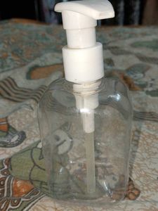 2 Empty Pump Plastic Bottle