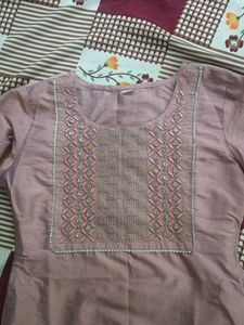 rose pink kurta set