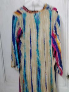 tie die women flared kurta