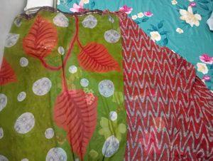 New Without Blouse Printed Saree