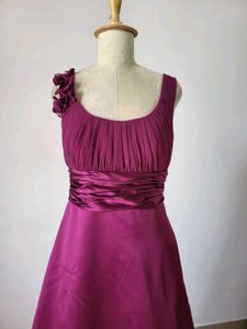 Elegant Magenta Evening Gown
