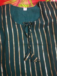 Striped Green Kurta