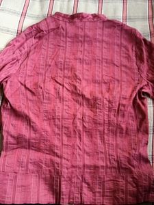 Striped Button-Down Top