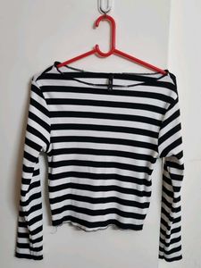 Striped Long Sleeve Top