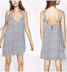 ZARA Trafaluc Spring Time Floral Mini Slip Dress.