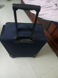 Navy Blue Rolling Suitcase