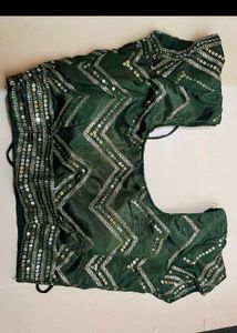 Elegant Green &amp;designer Lehenga &amp; Saree 2 In One