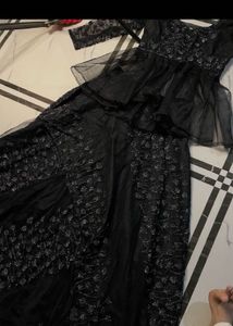 Beautiful Black Weeding Gown Nd With Sharara