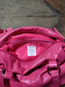 🌸Pink Leather Satchel