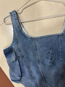 Denim Corset Top