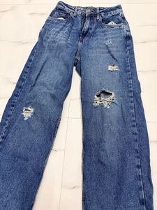 Ripped Blue Jeans xs size not used