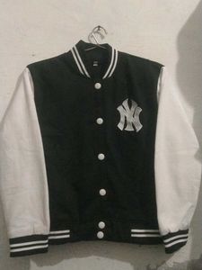 NY Black And White Jacket With Tich Buttons