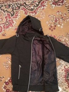 Stylish Black Hooded Jacket