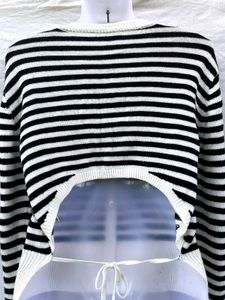 Striped Cardigan Sweater