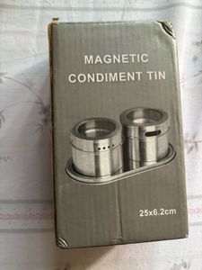 Magnetic Condiment Tin Set