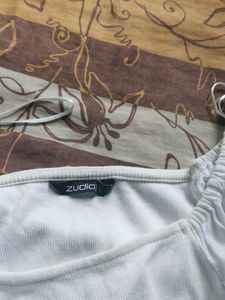 White Zudio Crop Top