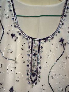 White Embroidered Kurta