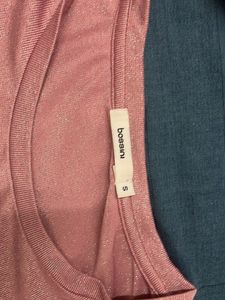 Pink Lace Detail Top