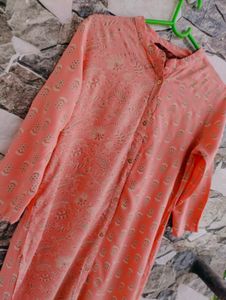 Women Peach Kurti