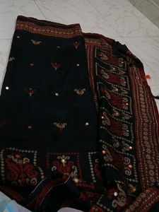 Black Saree With Blouse