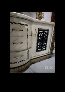 Ornate Vanity with Mirror