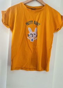 Bunny Patchwork Orange Tee