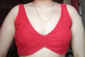 Deep V Neck Backless Blouse
