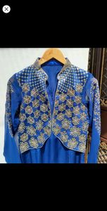 Indigo Blue Ethnic Gown Dress Kurta