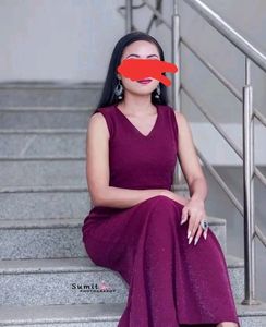 Sleeveless Shimmer Bodycon Long Gown..Worn 2 Times