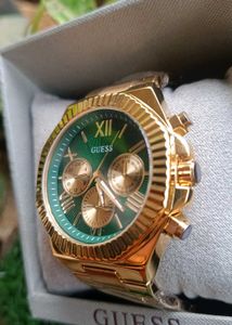 Original Guess Gold &amp; Green Watch