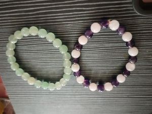 remedywala charged Activated rose quartz amethyst bracelet and hot and bold natural  feing shui aventurine crystal bracelet