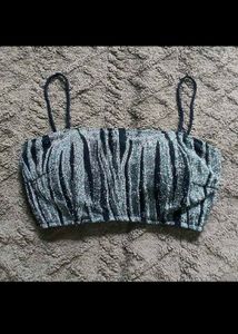 sale Sparkly Crop Top