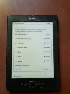 Amazon Kindle Without Backlight