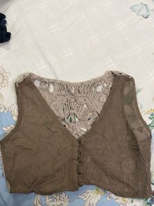 Net Designed Top/ Croptop