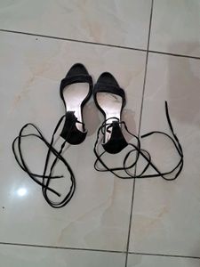 Strappy Black Heels
