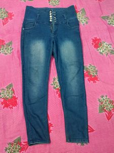 Jogger Fit Women Dark Blue Jeans