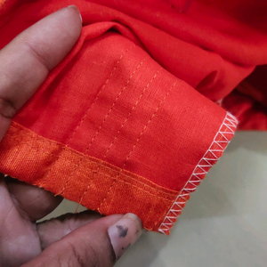 heavy work on orange saree *** price drop*