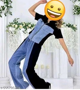 Two-Tone Denim &amp; Black Set
