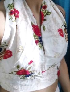 Halter Neck Top Floral