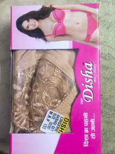 32 Sized Set Of 3 Bra Panty Combo Cotton Net