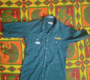 Vintage U.S. Army Green Button-Up Shirt