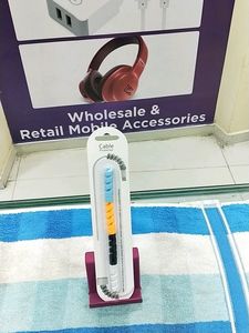 Combo Mobile Stand And Cable Protector